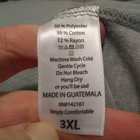 NWT LuLaRoe Randy baseball T, 3XL, patterned sleeves - Picture 4 of 4